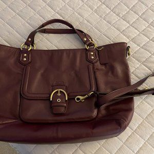 COACH Burgundy Tote